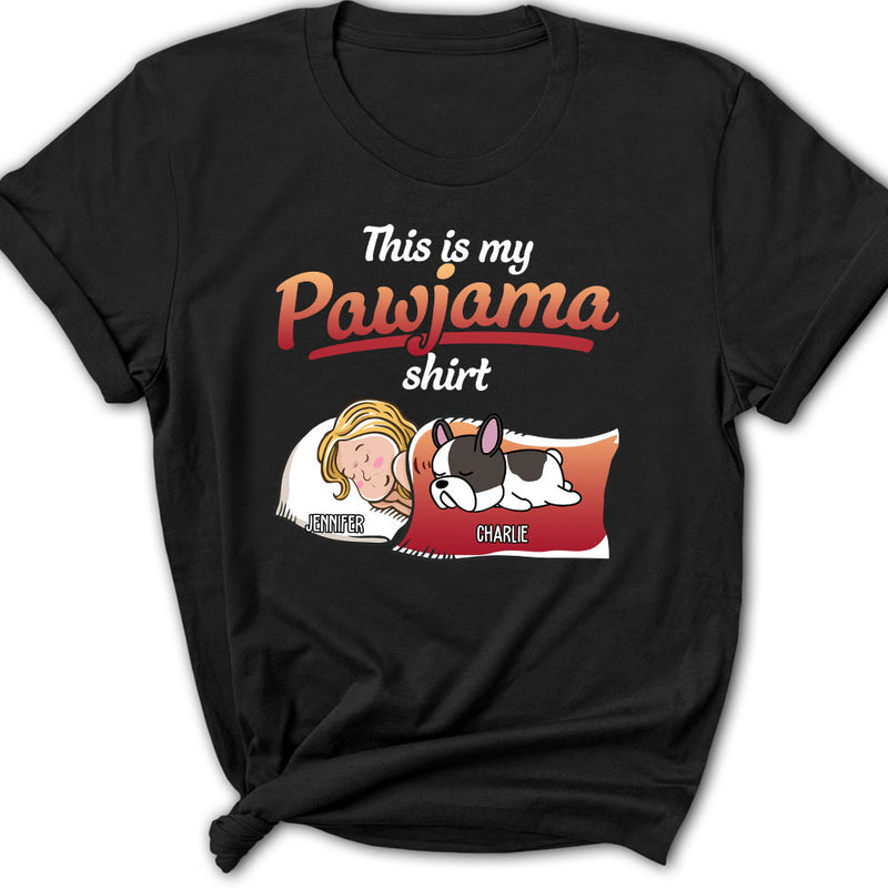 Holiday Pawjama With Dog - Personalized Custom Women&