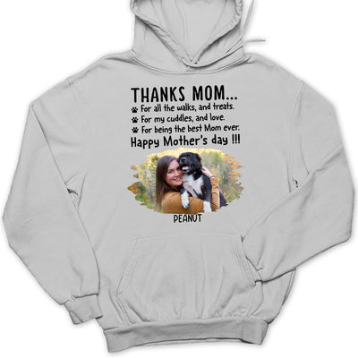 Thanks Mom Photo - Personalized Custom Hoodie