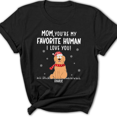 Christmas Favorite Human - Personalized Custom Women's T-shirt