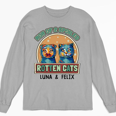 Pop Art Rotten Cats - Personalized Custom Long Sleeve T-shirt