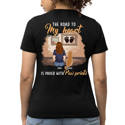 My Paw Prints - Personalized Custom Women's T-shirt