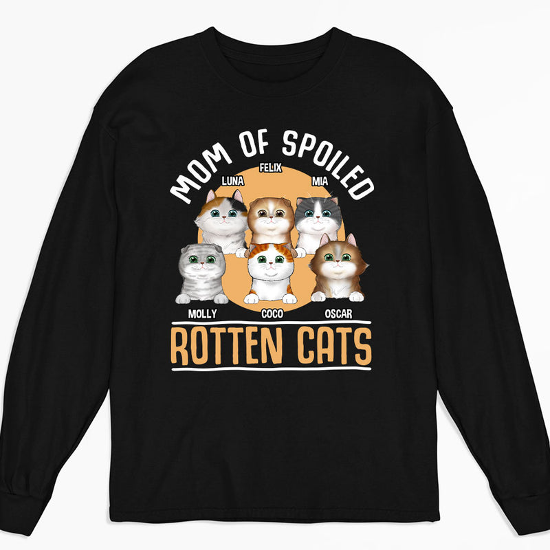 A Spoiled Cat - Personalized Custom Long Sleeve T-shirt