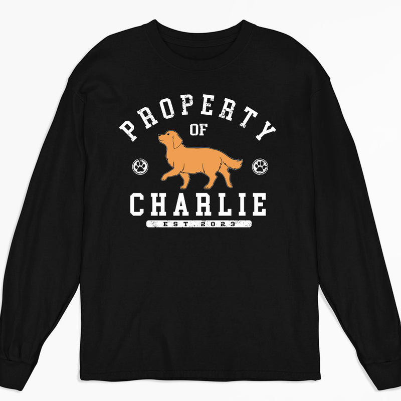 Pet Property - Personalized Custom Long Sleeve T-shirt