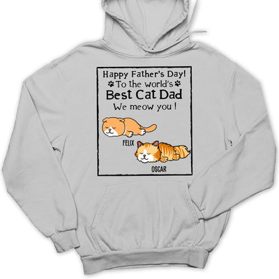 Best Cat Dad - Personalized Custom Hoodie
