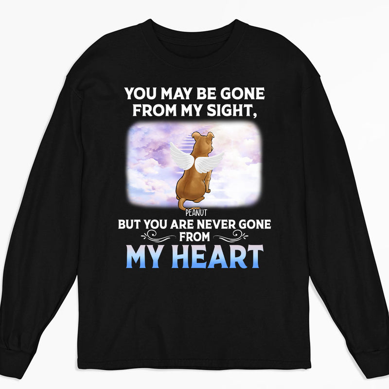 Never Gone From My Heart - Personalized Custom Long Sleeve T-shirt