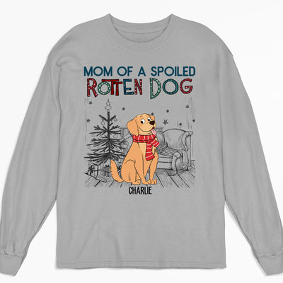 Dad Of A Spoiled Rotten Dog 3 - Personalized Custom Long Sleeve T-shirt