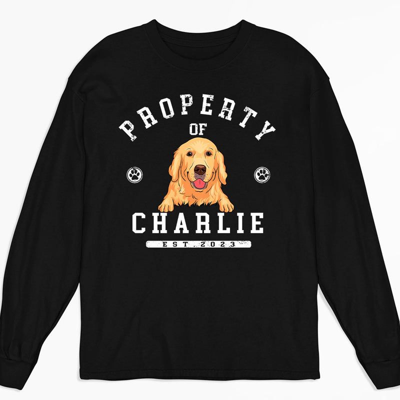 Property Of Dogs - Personalized Custom Long Sleeve T-shirt