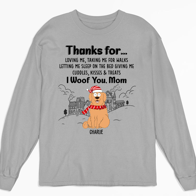 Thankful To Dad - Personalized Custom Long Sleeve T-shirt