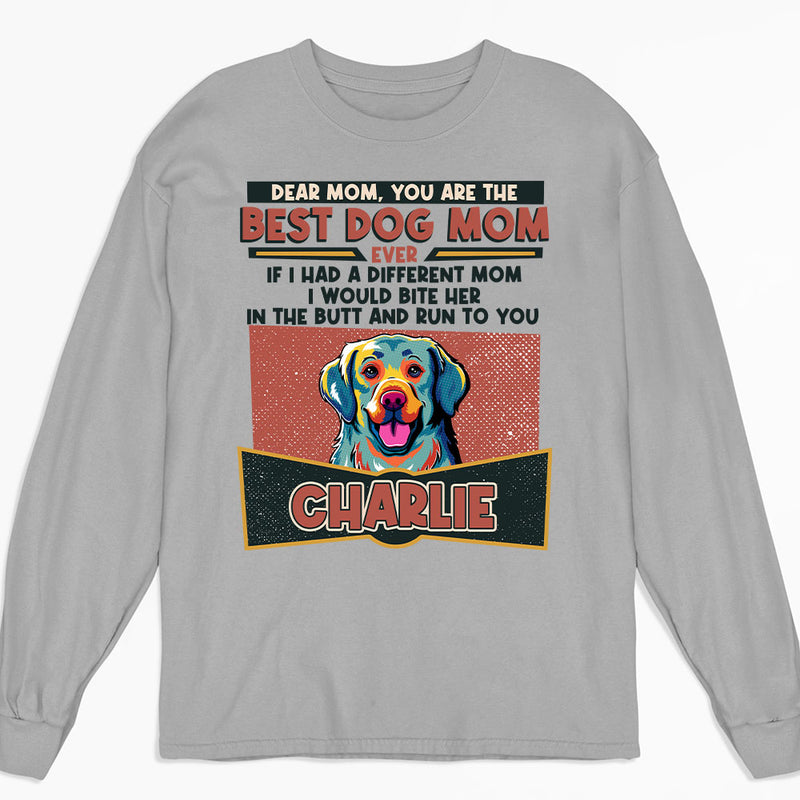 Best Dog Ever PopArt - Personalized Custom Long Sleeve T-shirt