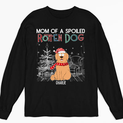 Dad Of A Spoiled Rotten Dog 2 - Personalized Custom Long Sleeve T-shirt