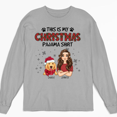 My Christmas Pawjama - Personalized Custom Long Sleeve T-shirt