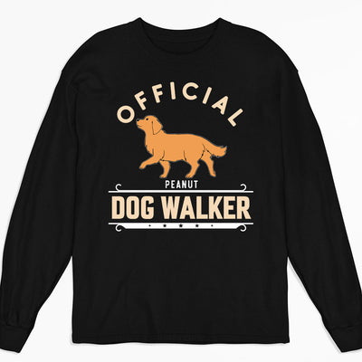 Official Dog Walker - Personalized Custom Long Sleeve T-shirt