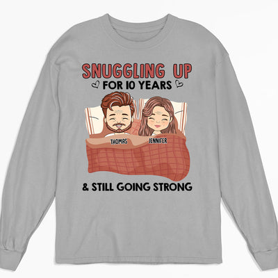 Snuggling Up - Personalized Custom Long Sleeve T-shirt