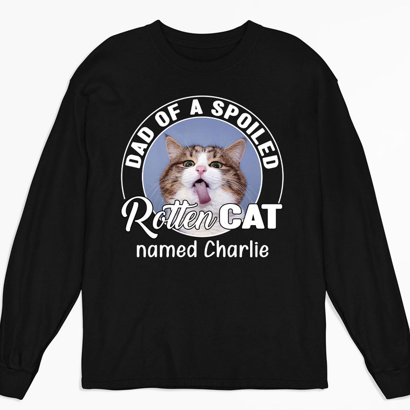 Spoiled Rotten Cats Photo - Personalized Custom Long Sleeve T-shirt