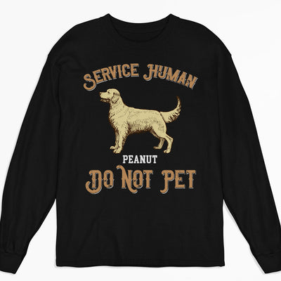 Service Human Vintage - Personalized Custom Long Sleeve T-shirt