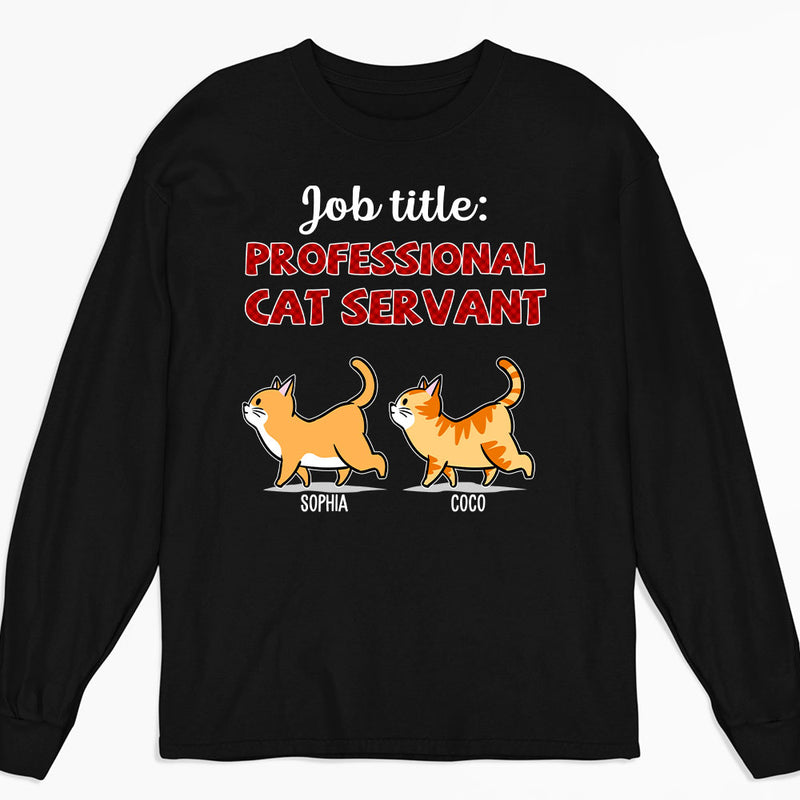 Professional Cat Servant 2 - Personalized Custom Long Sleeve T-shirt