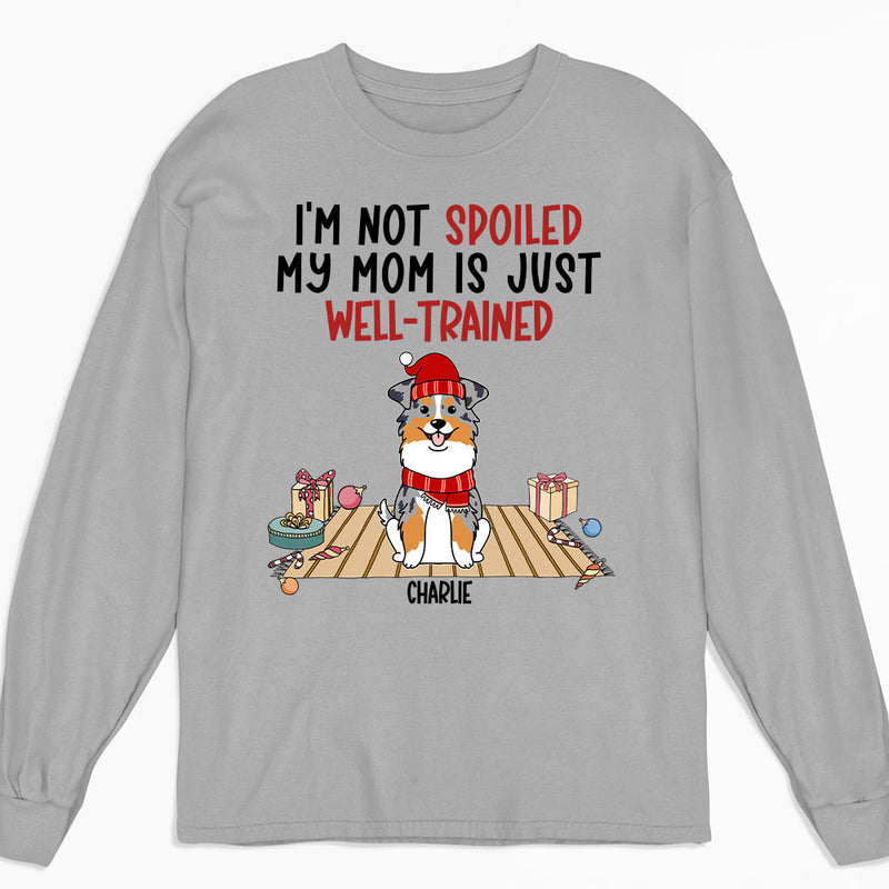 Well Trained Mom - Personalized Custom Long Sleeve T-shirt