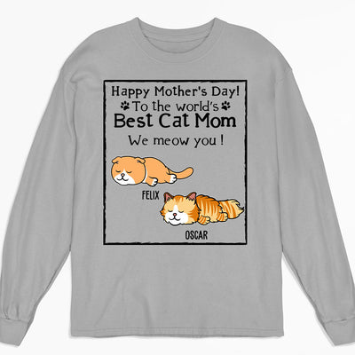 The Cat Mom Life - Personalized Custom Long Sleeve T-shirt