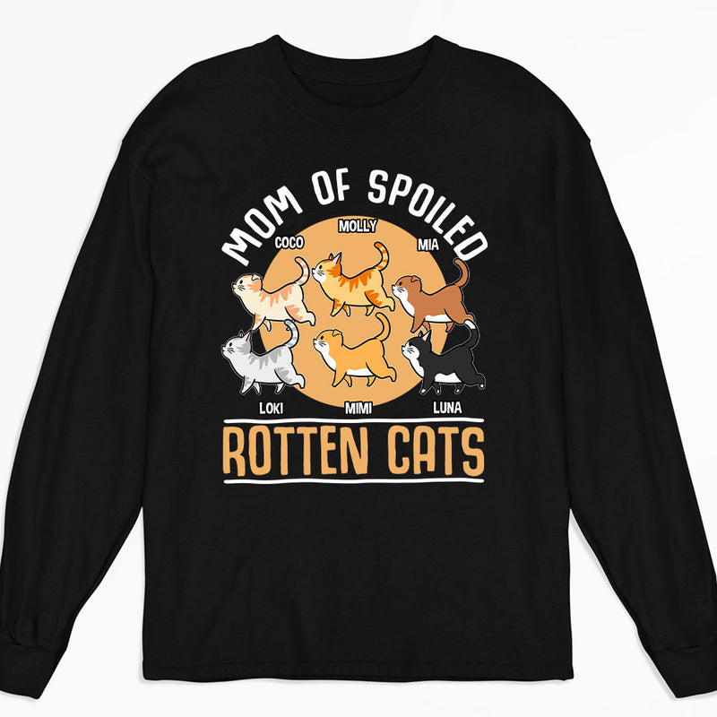 Spoiled Cats - Personalized Custom Long Sleeve T-shirt