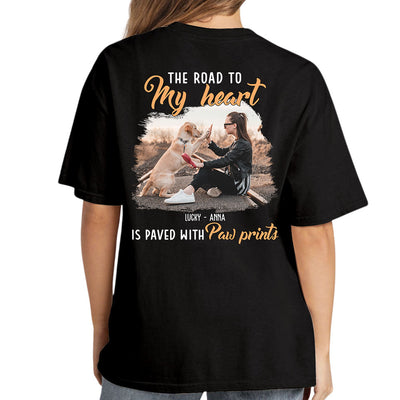 My Paw Prints Photo - Personalized Custom Unisex T-shirt