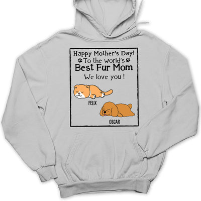 Best Cat And Dog Mom - Personalized Custom Hoodie
