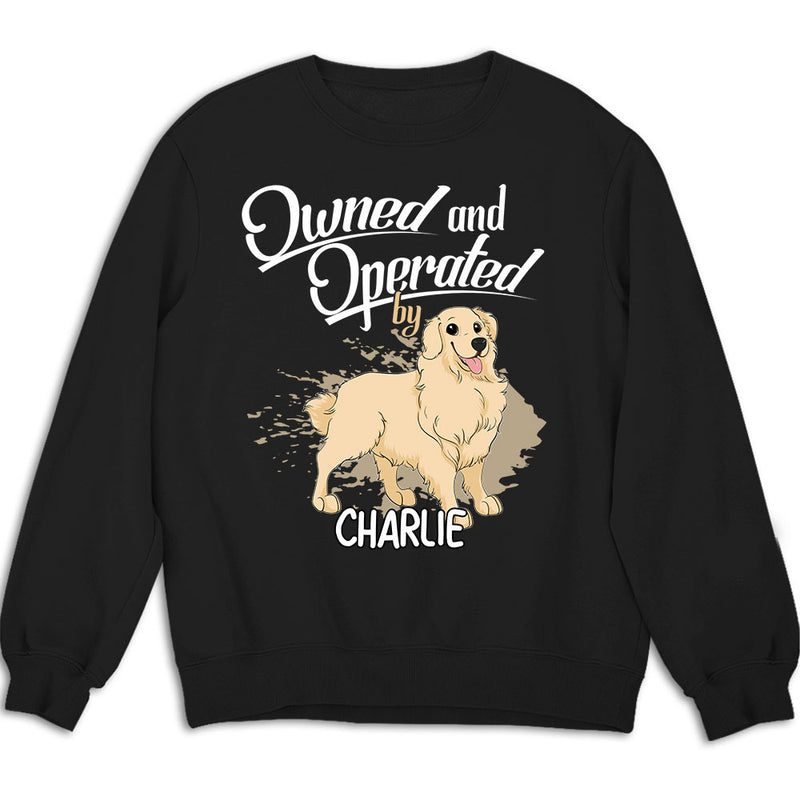 Operated By My Furbaby - Personalized Custom Sweatshirt