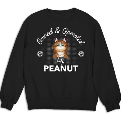 Operated By Pet - Personalized Custom Sweatshirt