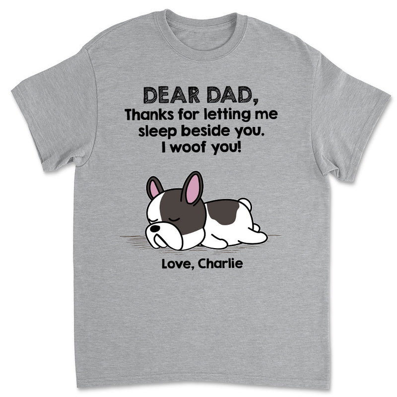 Sleep Beside Dog 2 - Personalized Custom Premium T-shirt