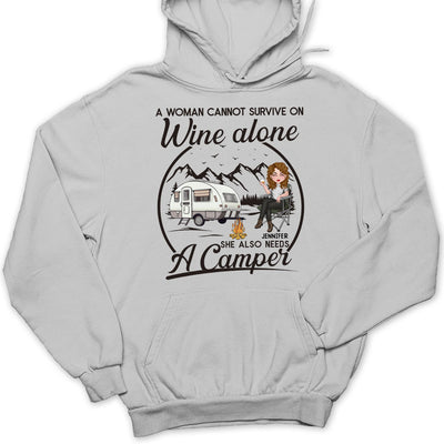 Wine Alone - Personalized Custom Hoodie