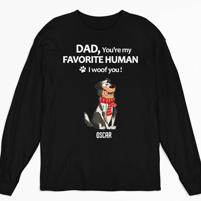 To My Favorite Human - Personalized Custom Long Sleeve T-shirt