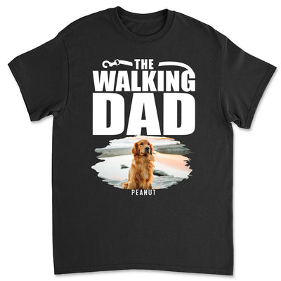 Walking Dad/Mom Photo - Personalized Custom Premium T-shirt