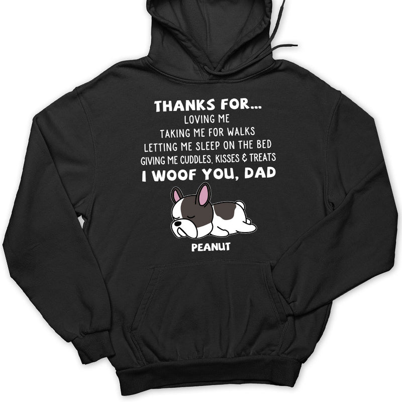 Thanks For Loving Me - Personalized Custom Hoodie