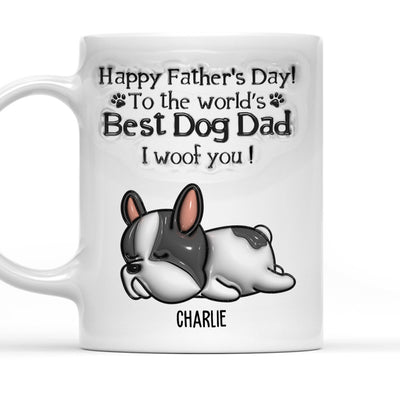 My Best Dog Dad - Personalized Custom 3D Inflated Effect Mug