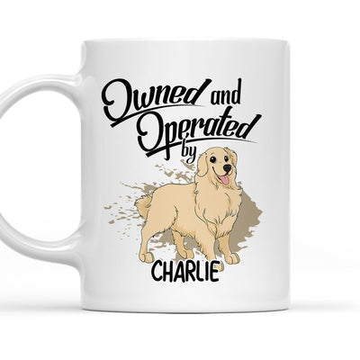 Operated By My Furbaby - Personalized Custom Coffee Mug