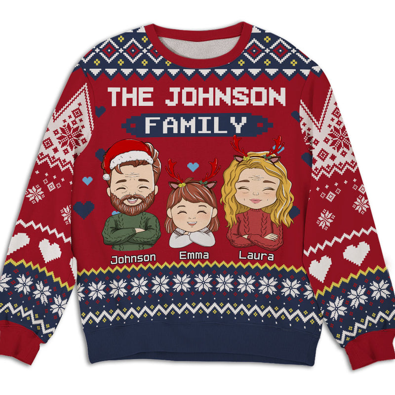 Family Sweatshirt - Personalized Custom All-Over-Print Sweatshirt