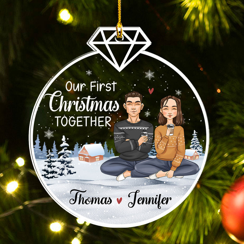 Our First Christmas Together - Personalized Custom Acrylic Ornament