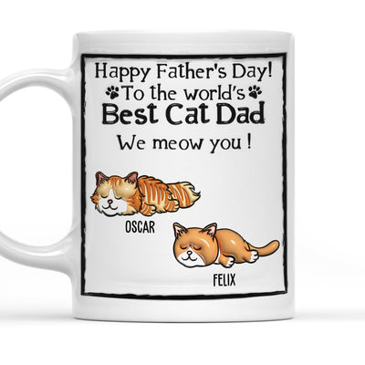 Best Cat Dad - Personalized Custom 3D Inflated Effect Mug