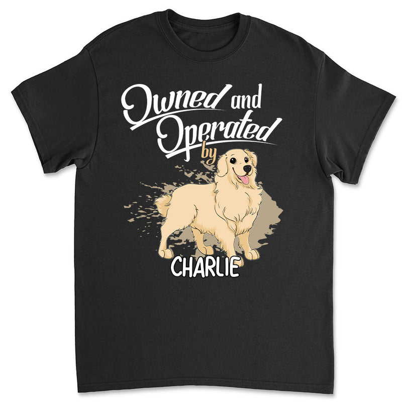 Operated By My Furbaby - Personalized Custom Unisex T-shirt