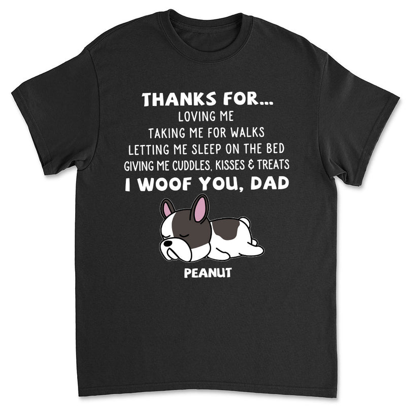 Thanks For Loving Me - Personalized Custom Unisex T-shirt