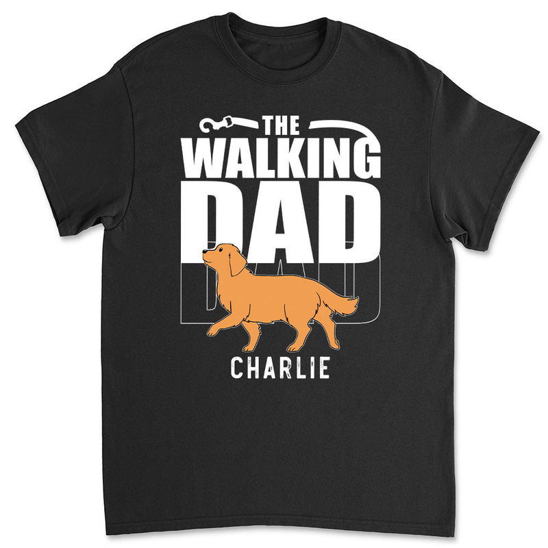 Walking Dad/Mom - Personalized Custom Premium T-shirt