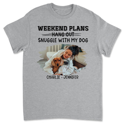 Hang Out Or Snuggle Photo - Personalized Custom Unisex T-shirt