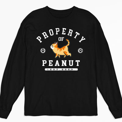 Cat Property - Personalized Custom Long Sleeve T-shirt