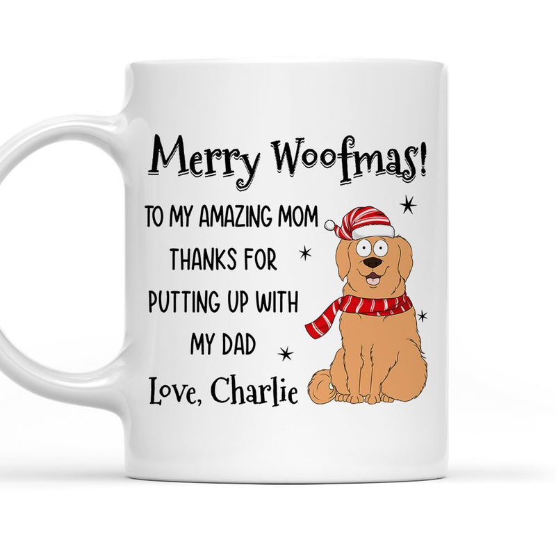 Amazing Christmas With Dog - Personalized Custom Coffee Mug