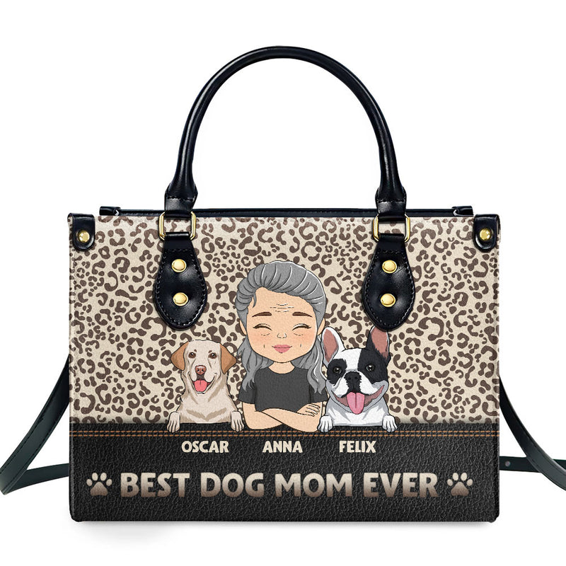 Best Mom Ever - Personalized Custom Leather Bag