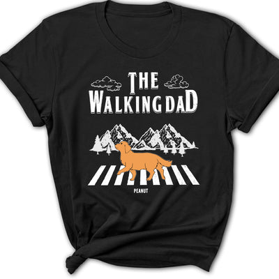 The Walking Dad - Personalized Custom Women's T-shirt