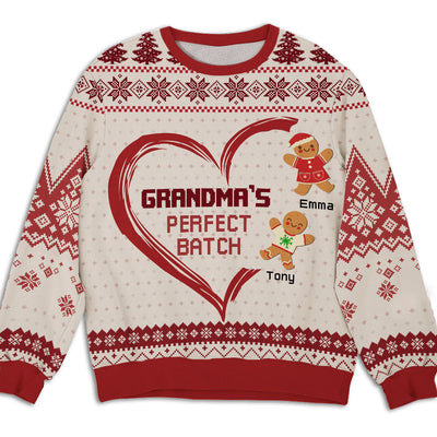 Grandma Perfect Kids - Personalized Custom All-Over-Print Sweatshirt