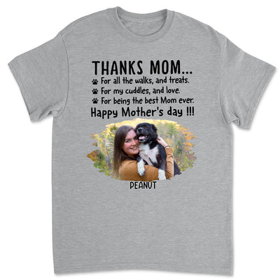 Thanks Mom Photo - Personalized Custom Unisex T-shirt