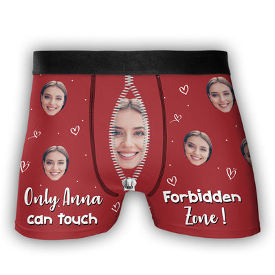 Only Her - Personalized Photo Men's Boxer Briefs