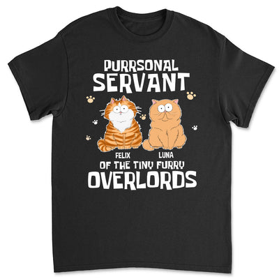 Cats Purrsonal Servant - Personalized Custom Unisex T-shirt