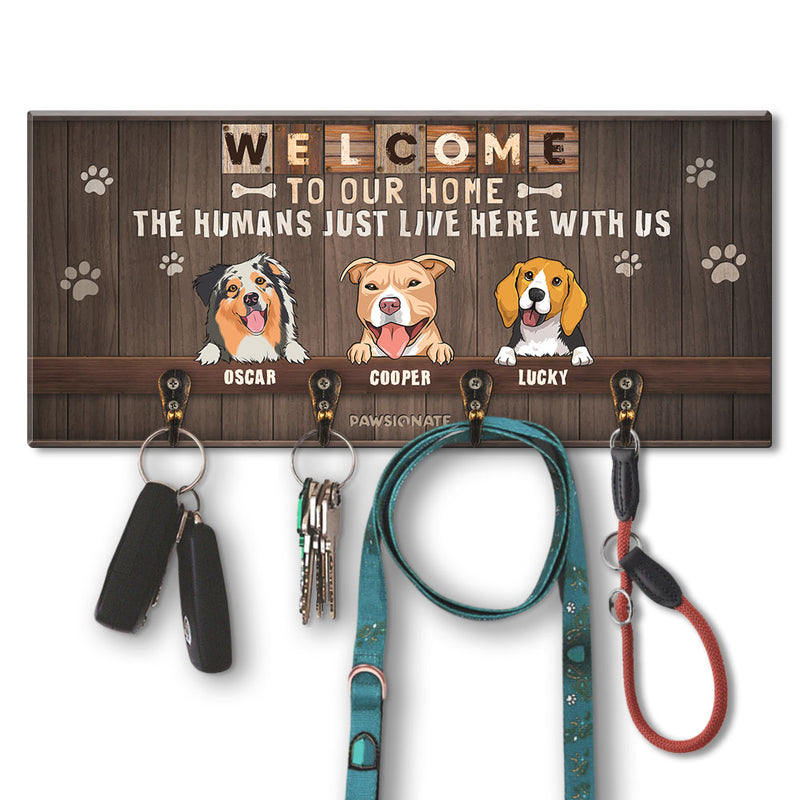 Welcome To My Home - Personalized Custom Wooden Key Holder